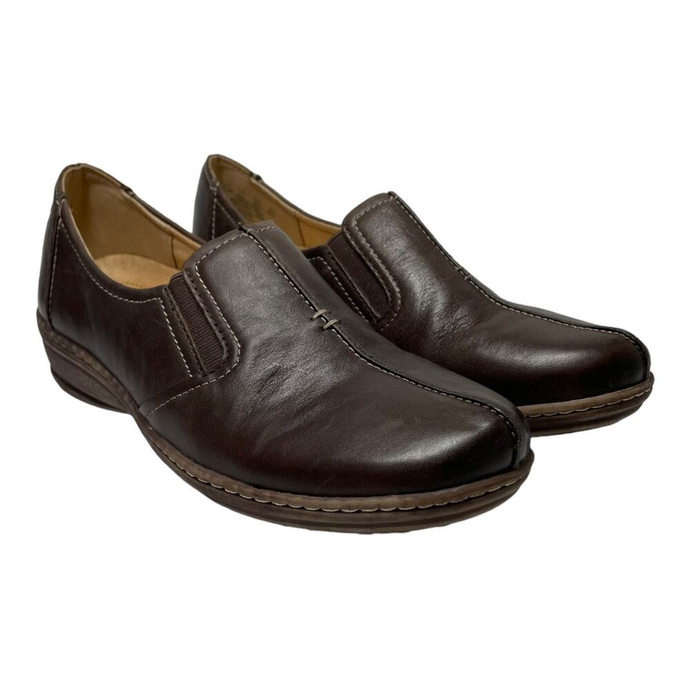 Naturalizer N5 Comfort Slip on Loafer Shoe Ox Brown Leather 7.5 Malvina